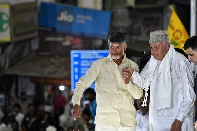 Why Naidu has promised to appoint a Muslim Deputy CM 1 Naidu Farooq abdullah