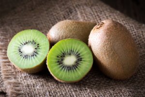 kiwi fruit wooden